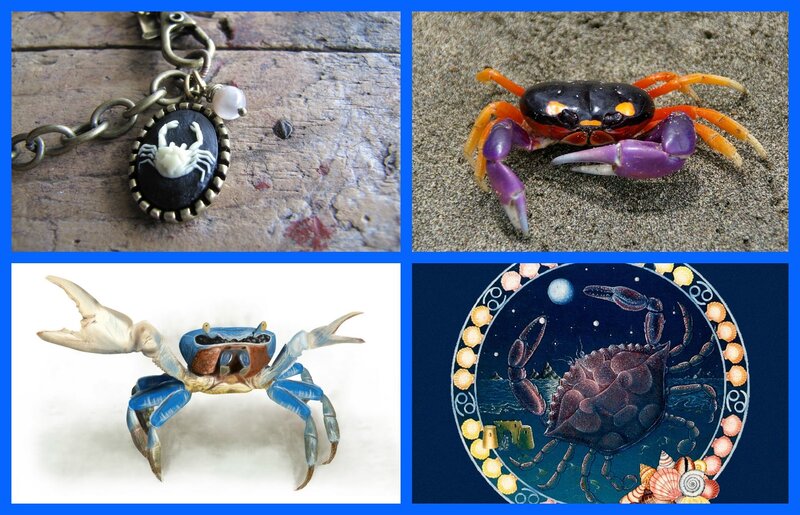 Crab-themed Jewelry and Art