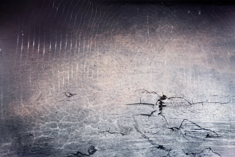 cracked and weathered surface