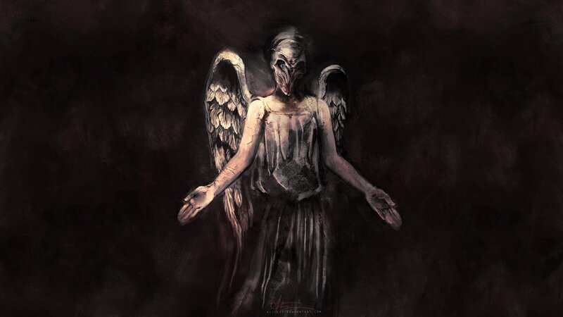Cracked Angel Statue