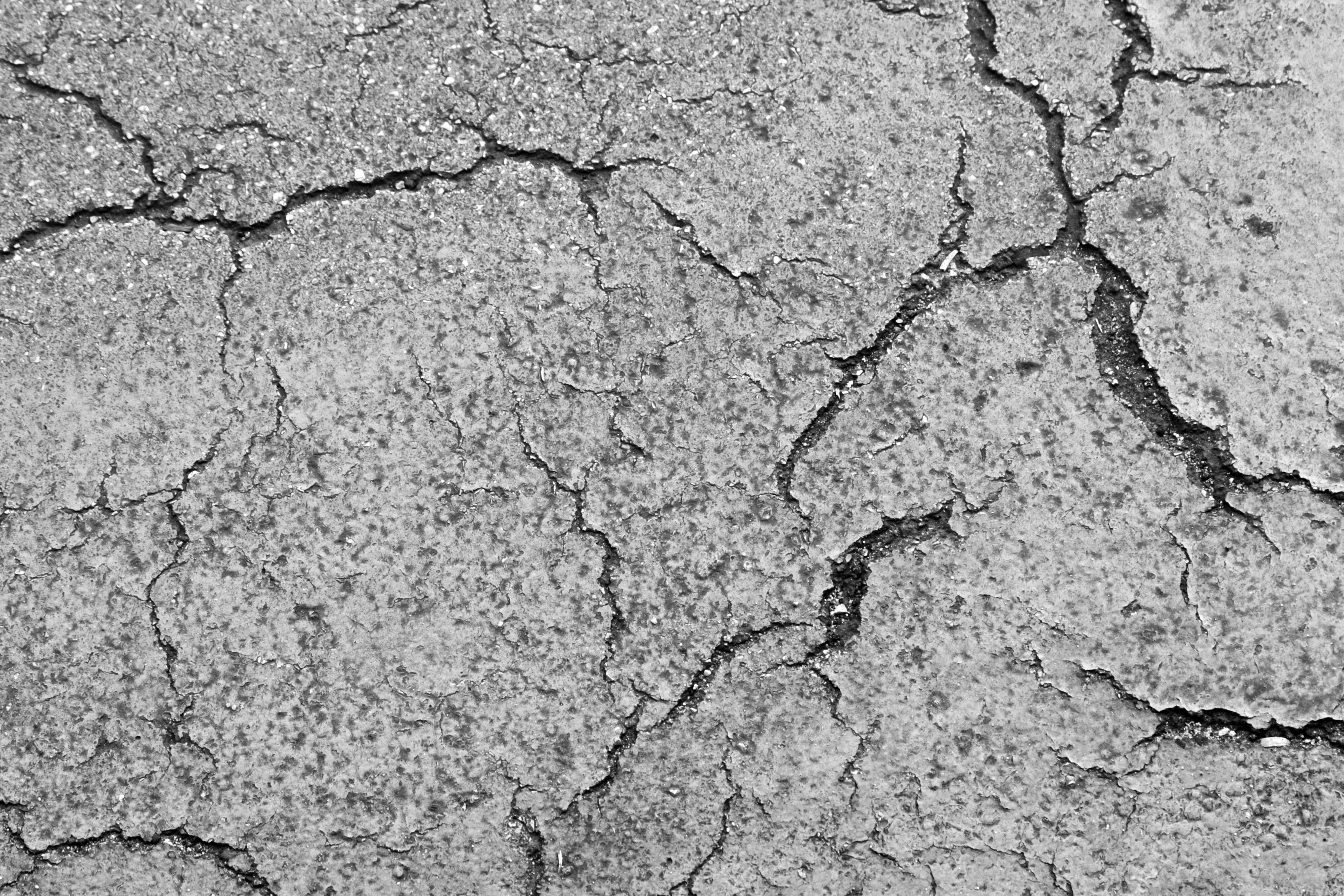 cracked asphalt surface