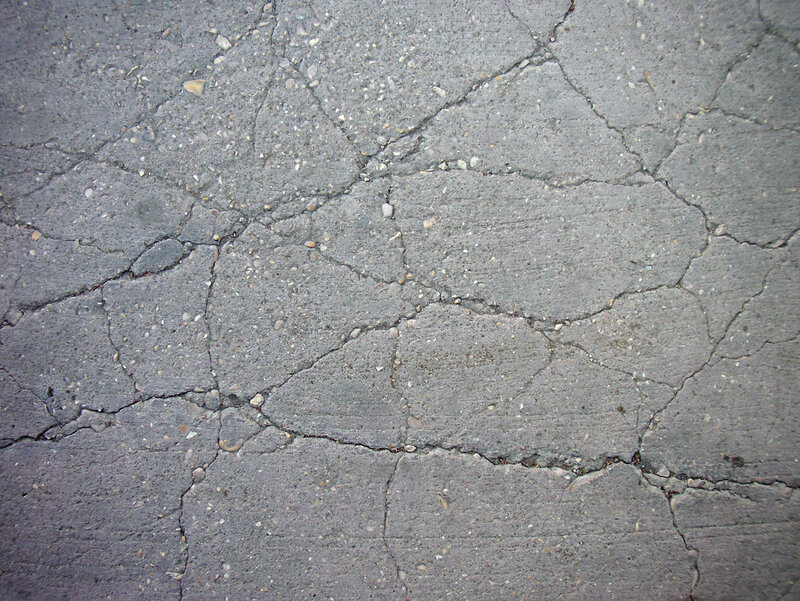 cracked asphalt surface