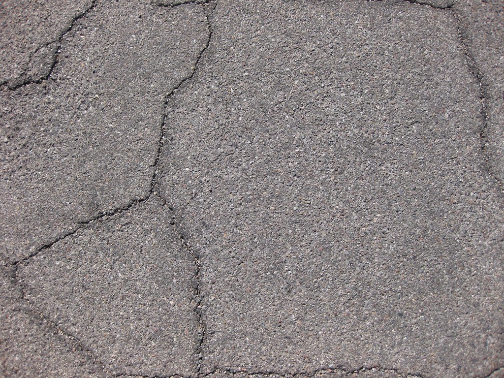 cracked asphalt surface