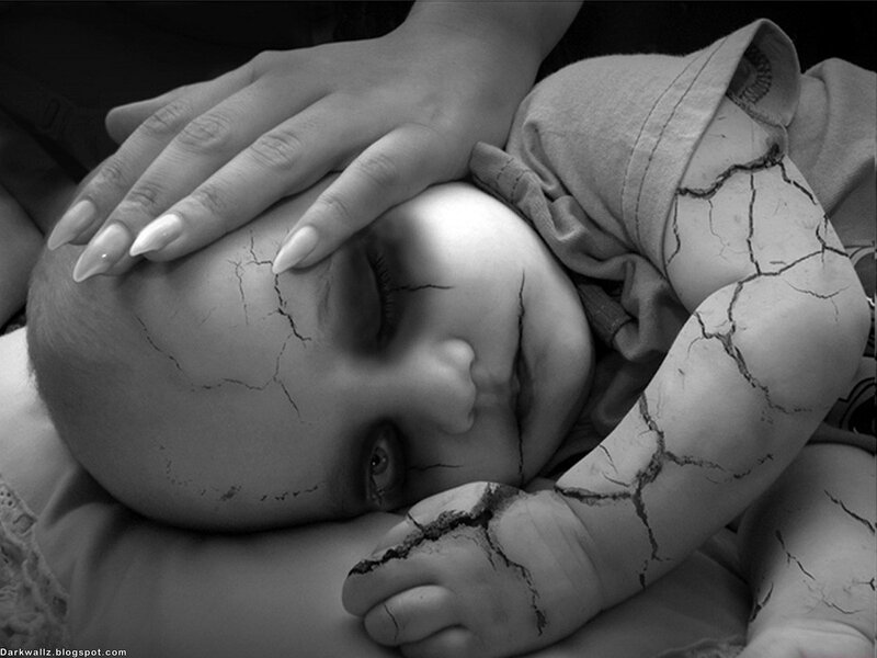 Cracked Baby Doll — Black