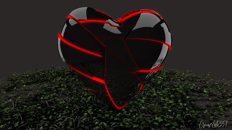 Cracked Black Heart