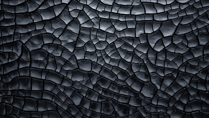Cracked Black Surface — Dark