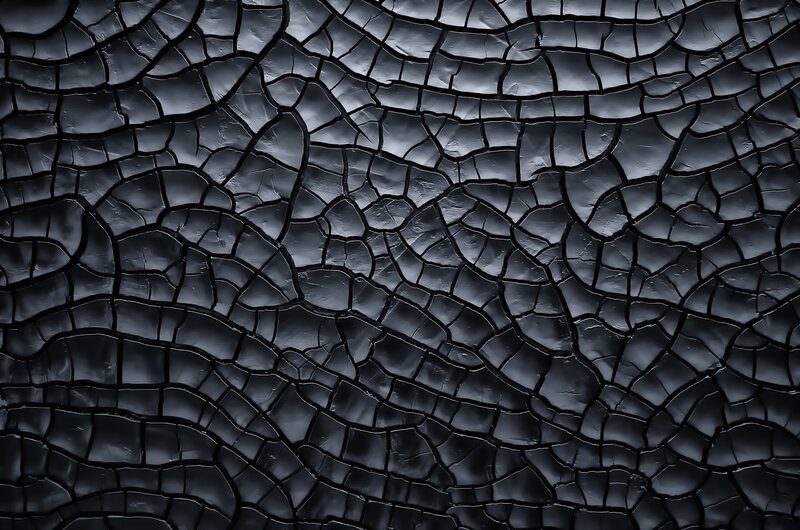 Cracked Black Surface