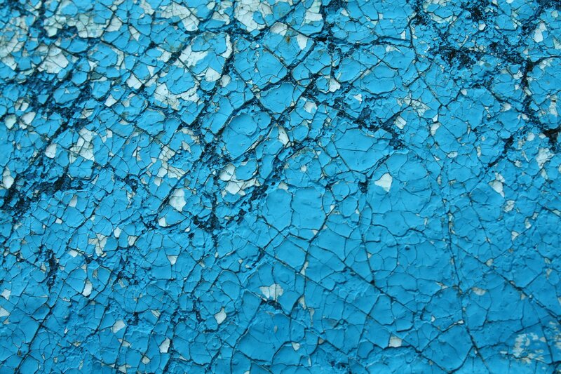 Cracked Blue Paint
