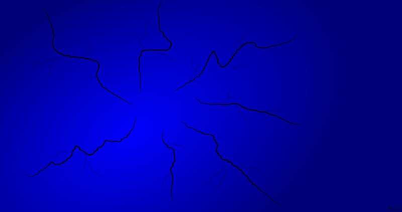 Cracked Blue Surface — Abstract
