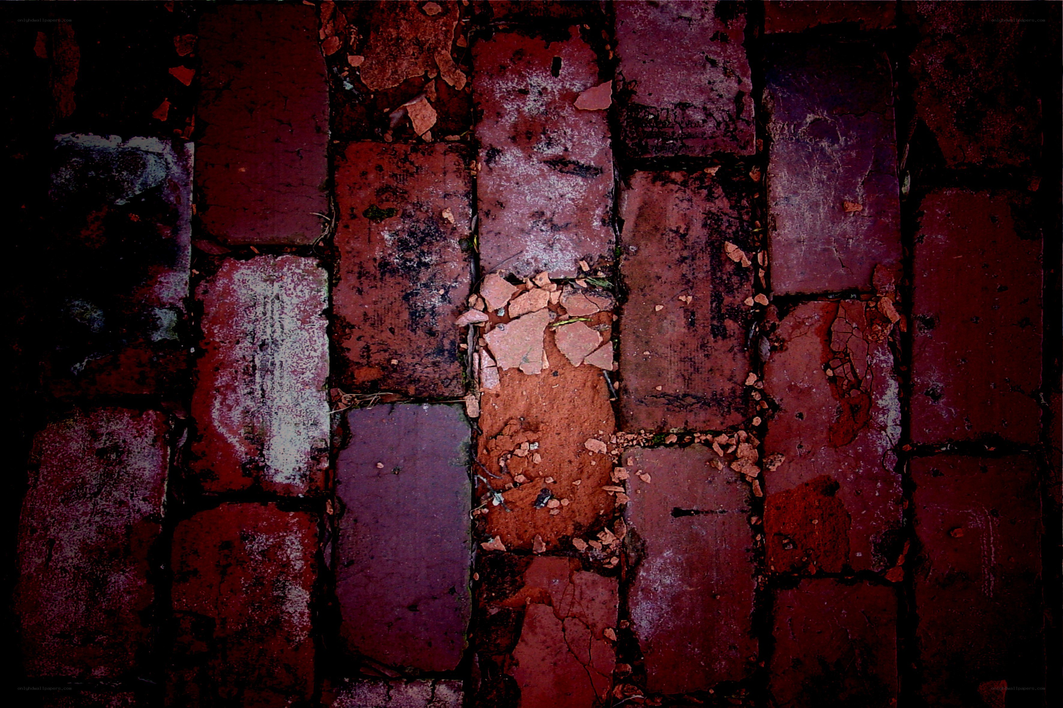 cracked brick wall texture