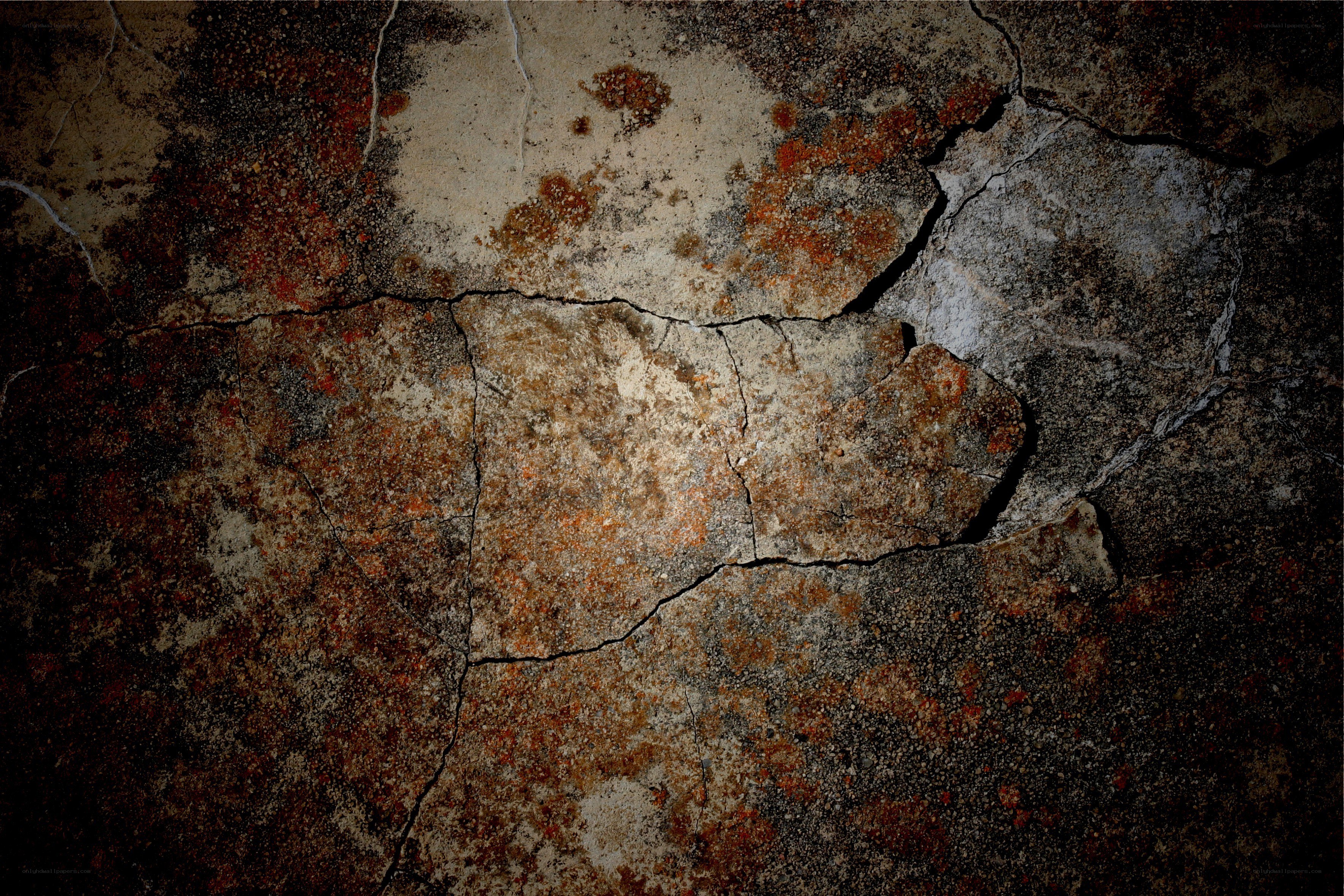 cracked concrete surface