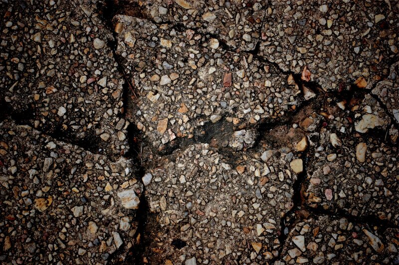 cracked concrete surface