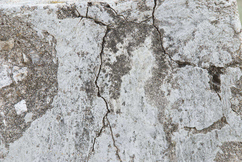 cracked concrete surface