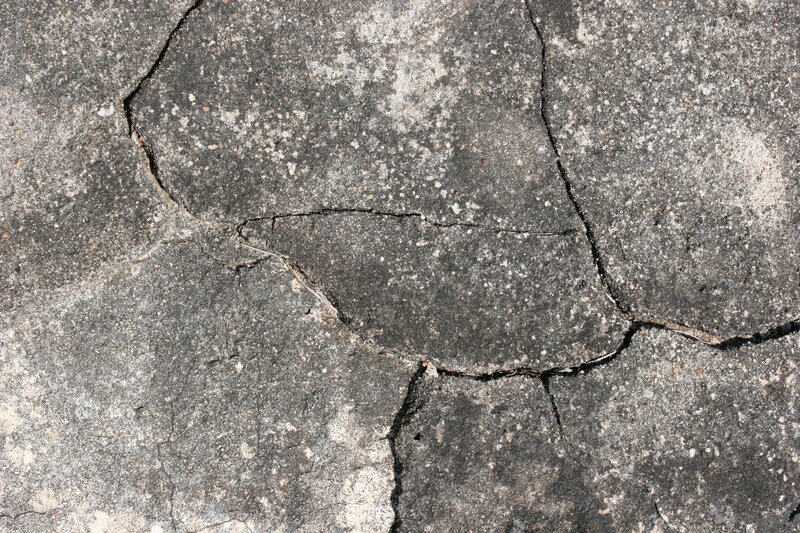 cracked concrete surface