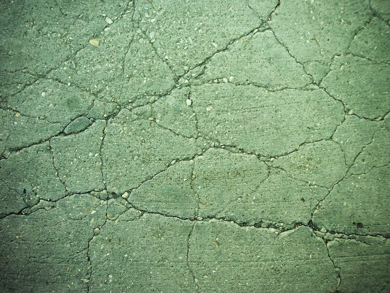 cracked concrete surface