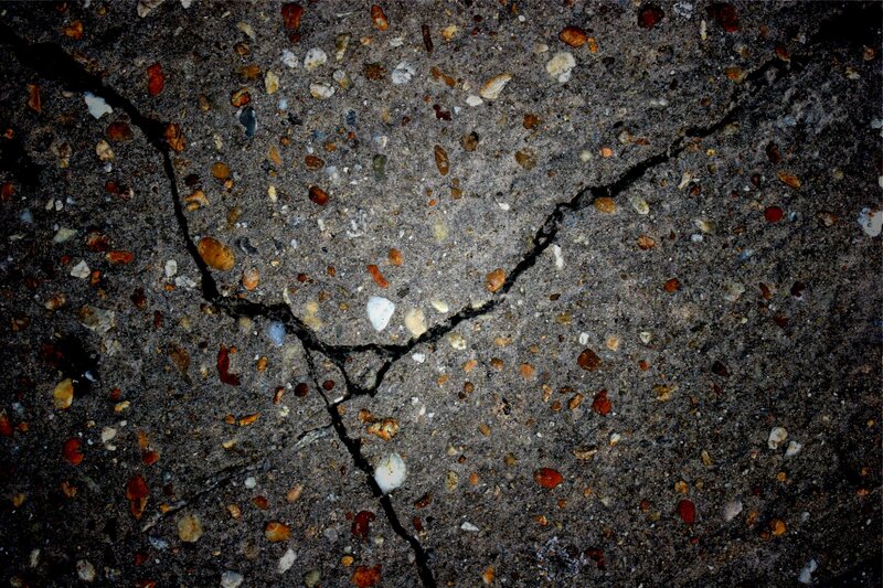 cracked concrete surface
