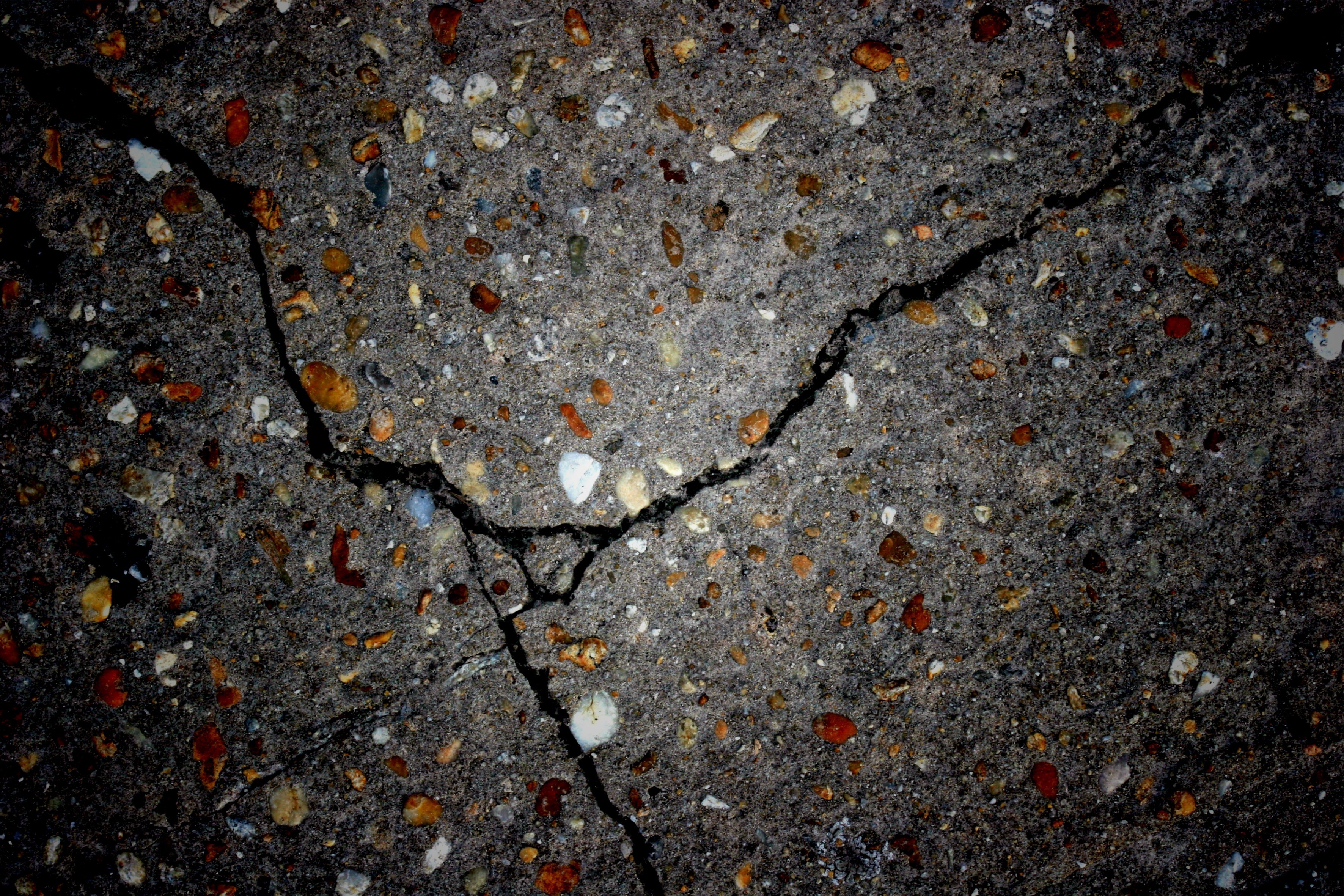 cracked concrete surface