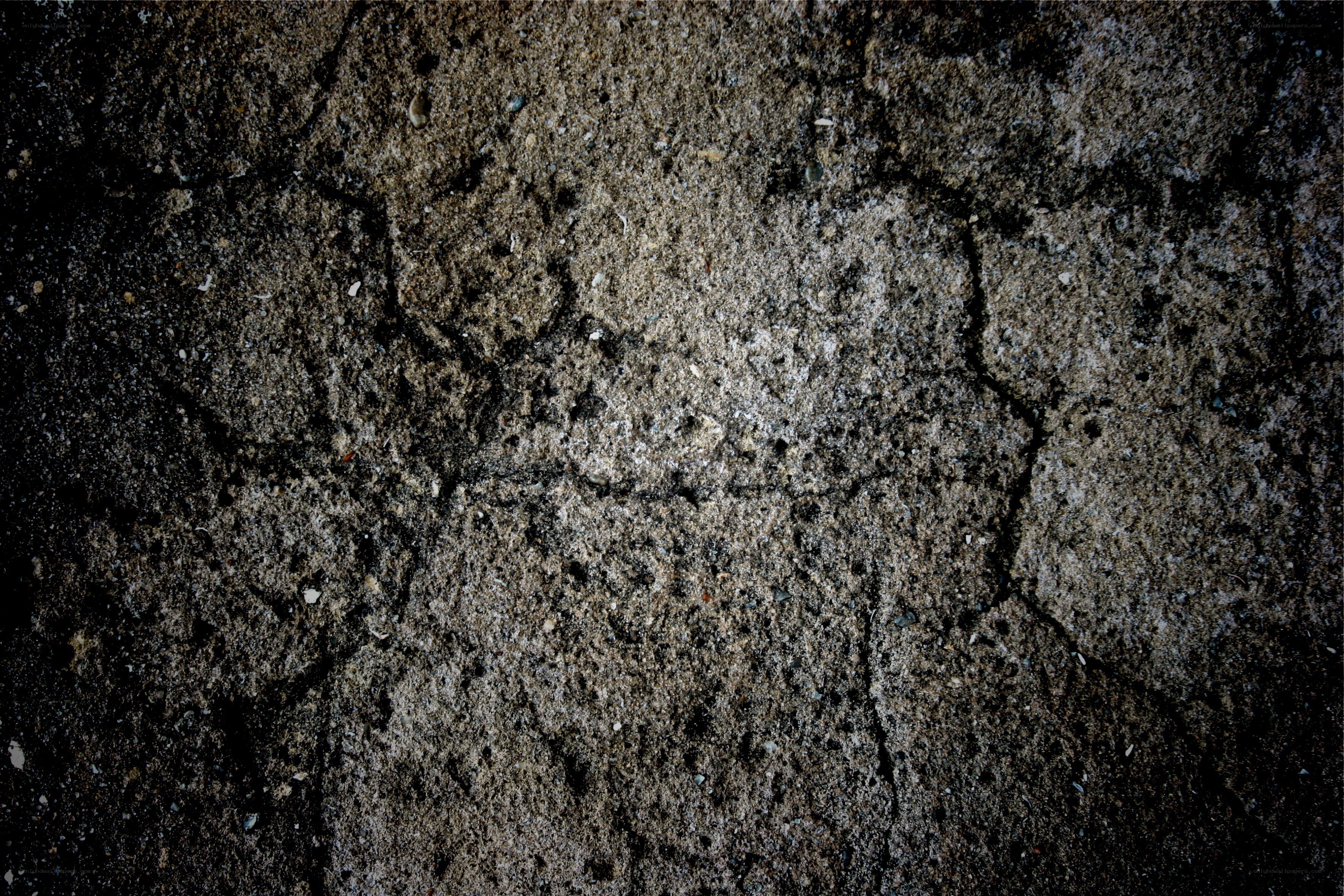 cracked concrete surface