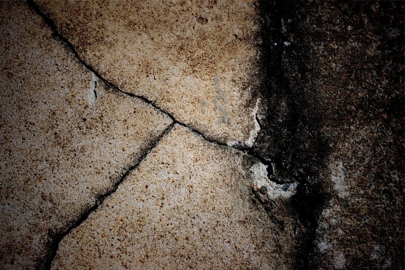 Cracked Concrete Surface — Brown