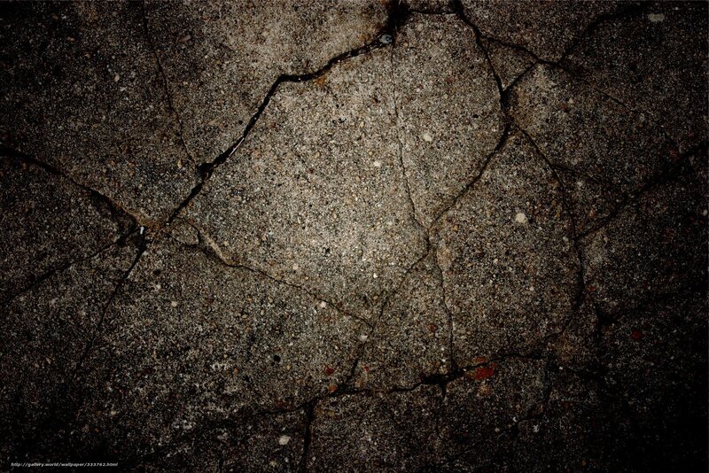 Cracked Concrete Surface — Gray, Dramatic