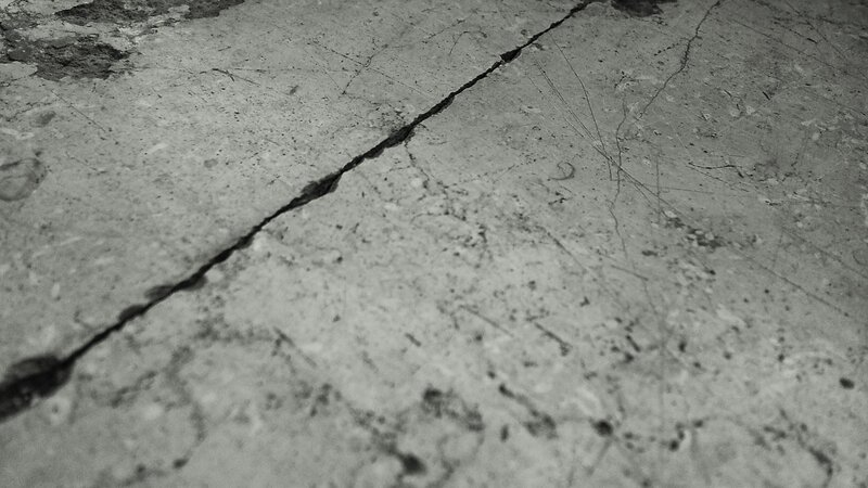 Cracked Concrete Surface — Gray, Dull, Photograph