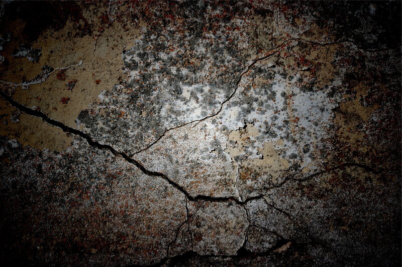 Cracked Concrete Surface — Gray, Gritty