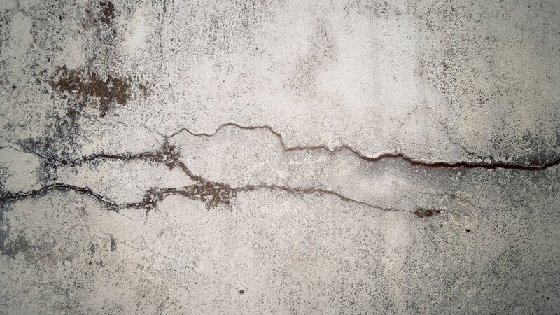 cracked concrete wall surface