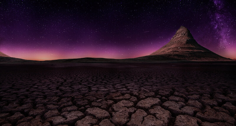 Cracked Desert Ground — Purple