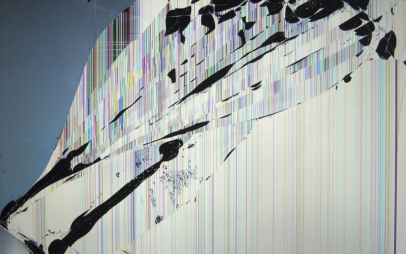Cracked Digital Screen
