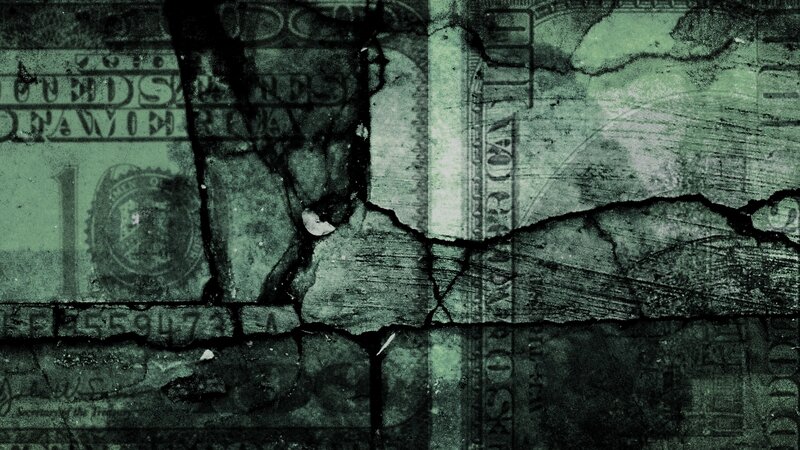 cracked dollar bill texture