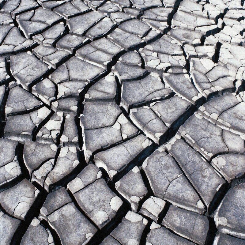 cracked dry earth