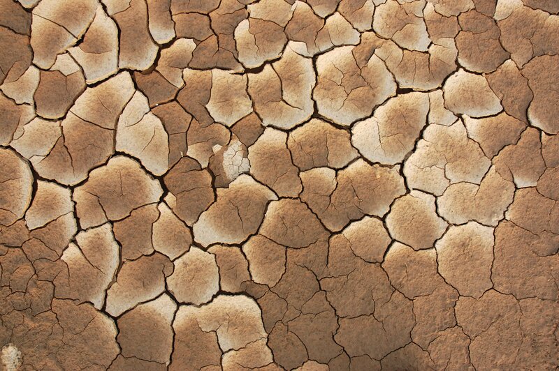 Cracked Dry Soil — Brown, Arid