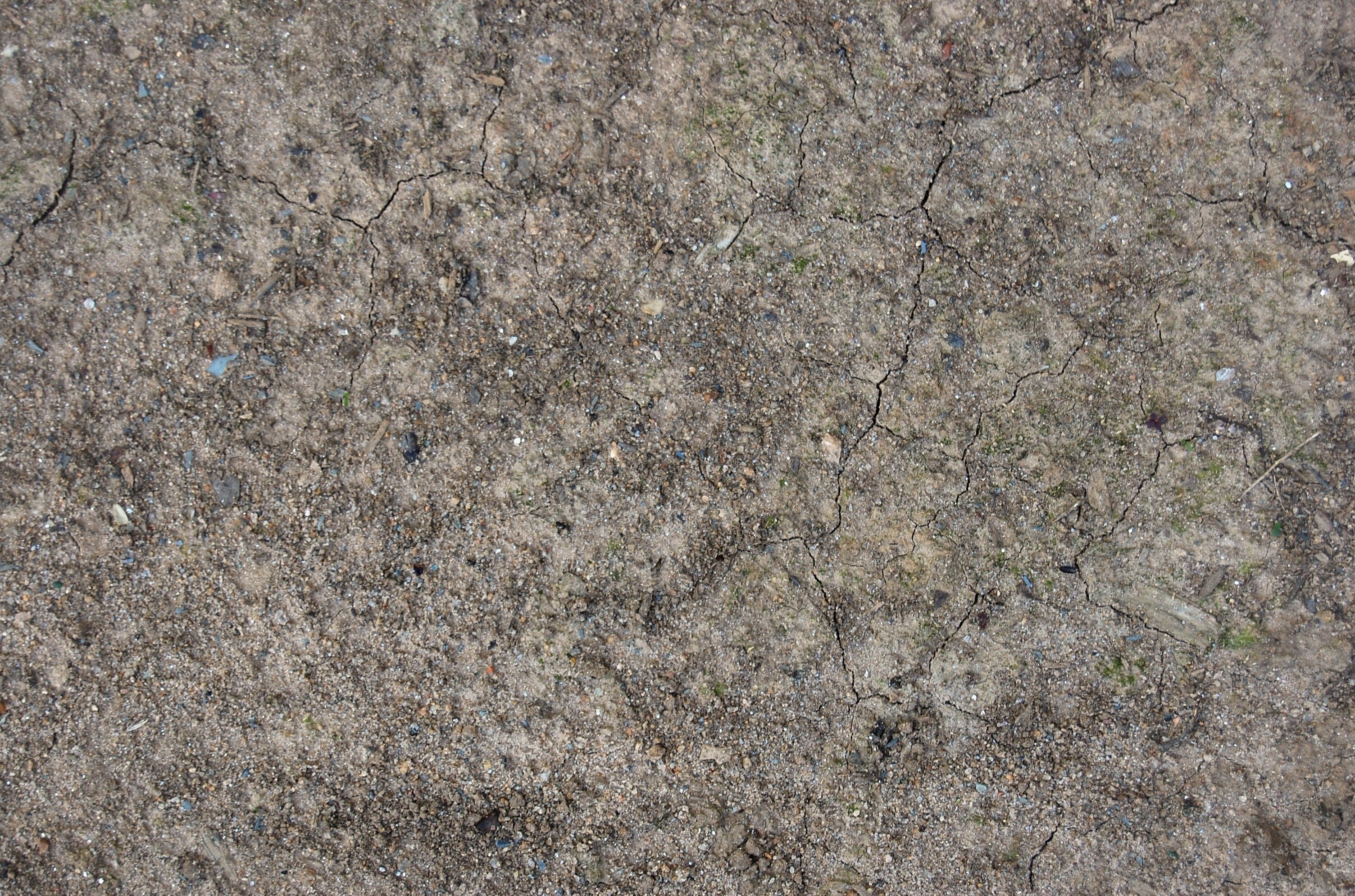 cracked dry soil surface
