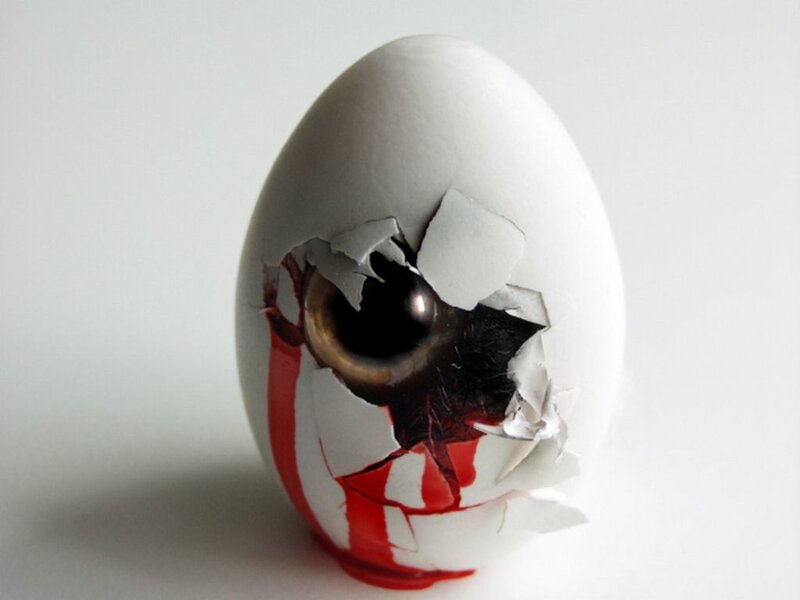 Cracked Egg with Eye