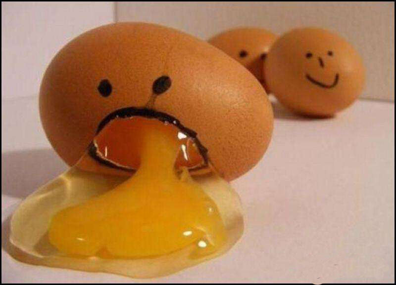 Cracked Egg with Yolk