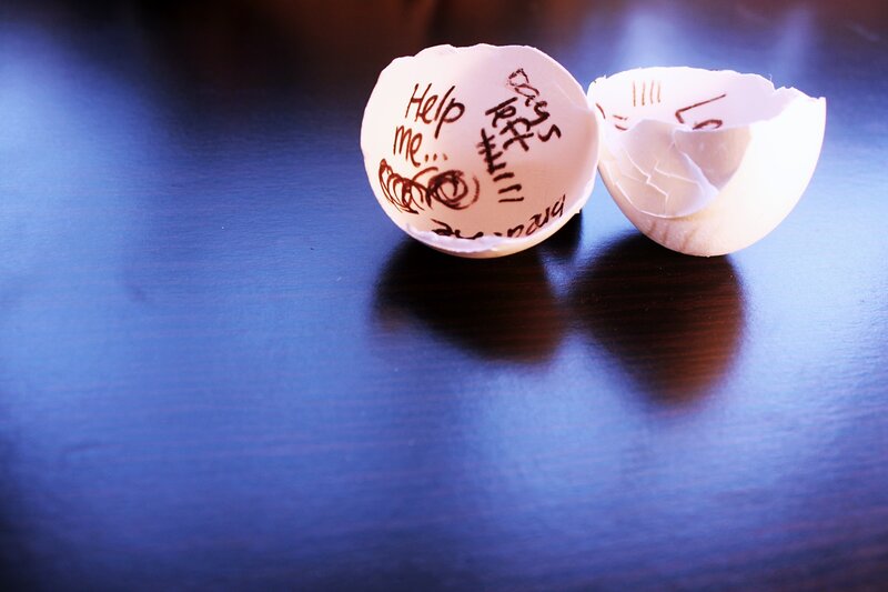 Cracked Eggshell — Blue
