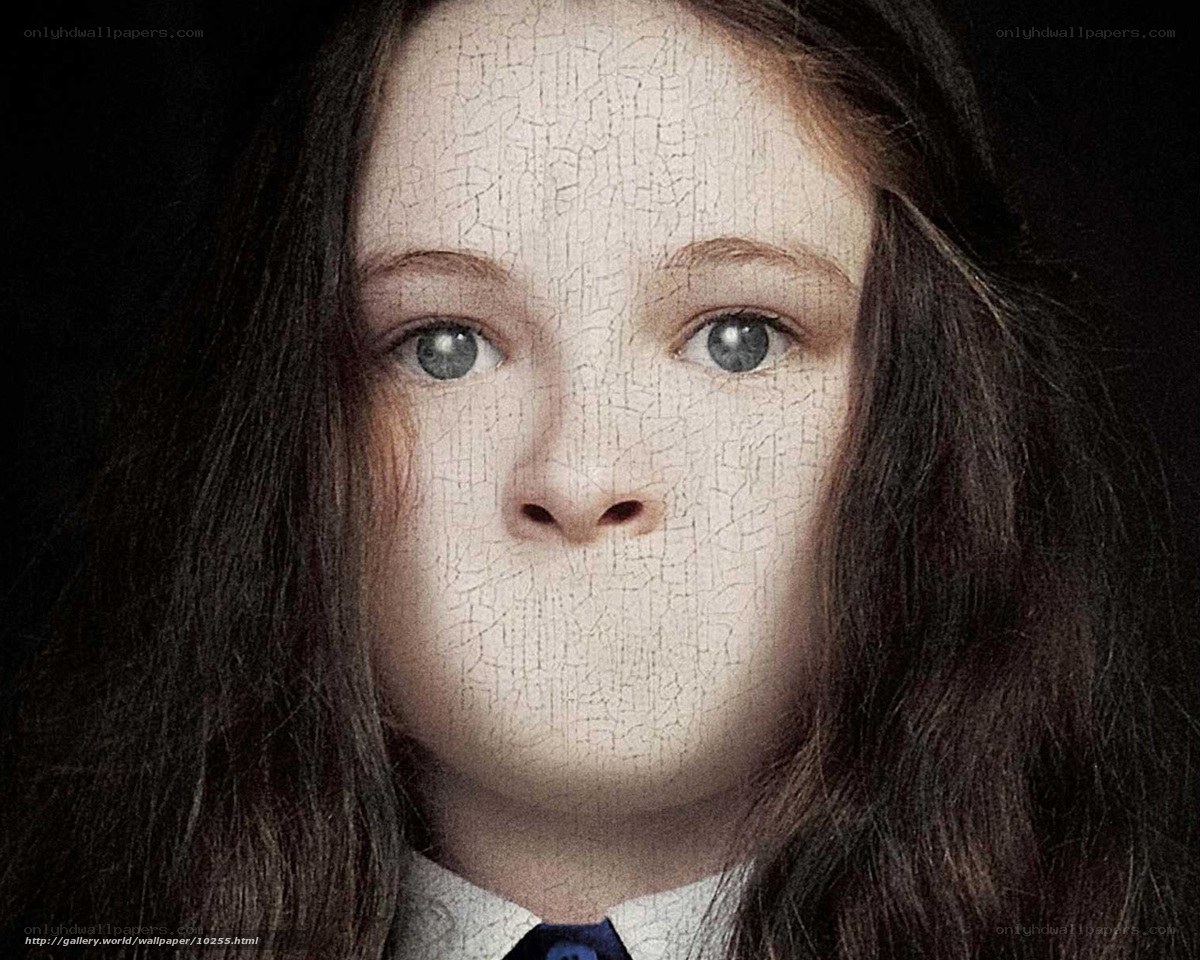 cracked face portrait