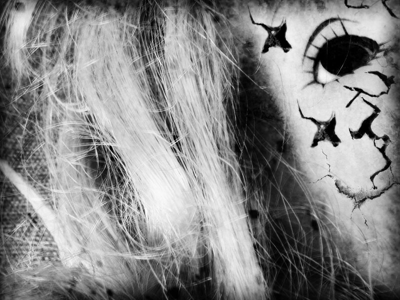 Cracked Face with Hair