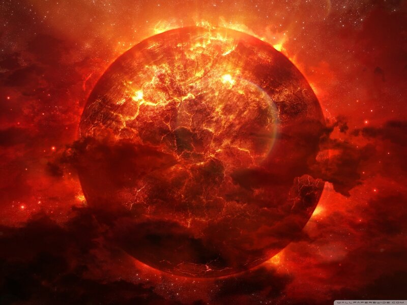 Cracked Fiery Planet