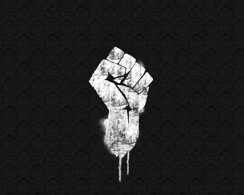 cracked fist symbol