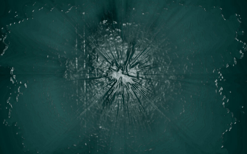 cracked glass effect on dark green