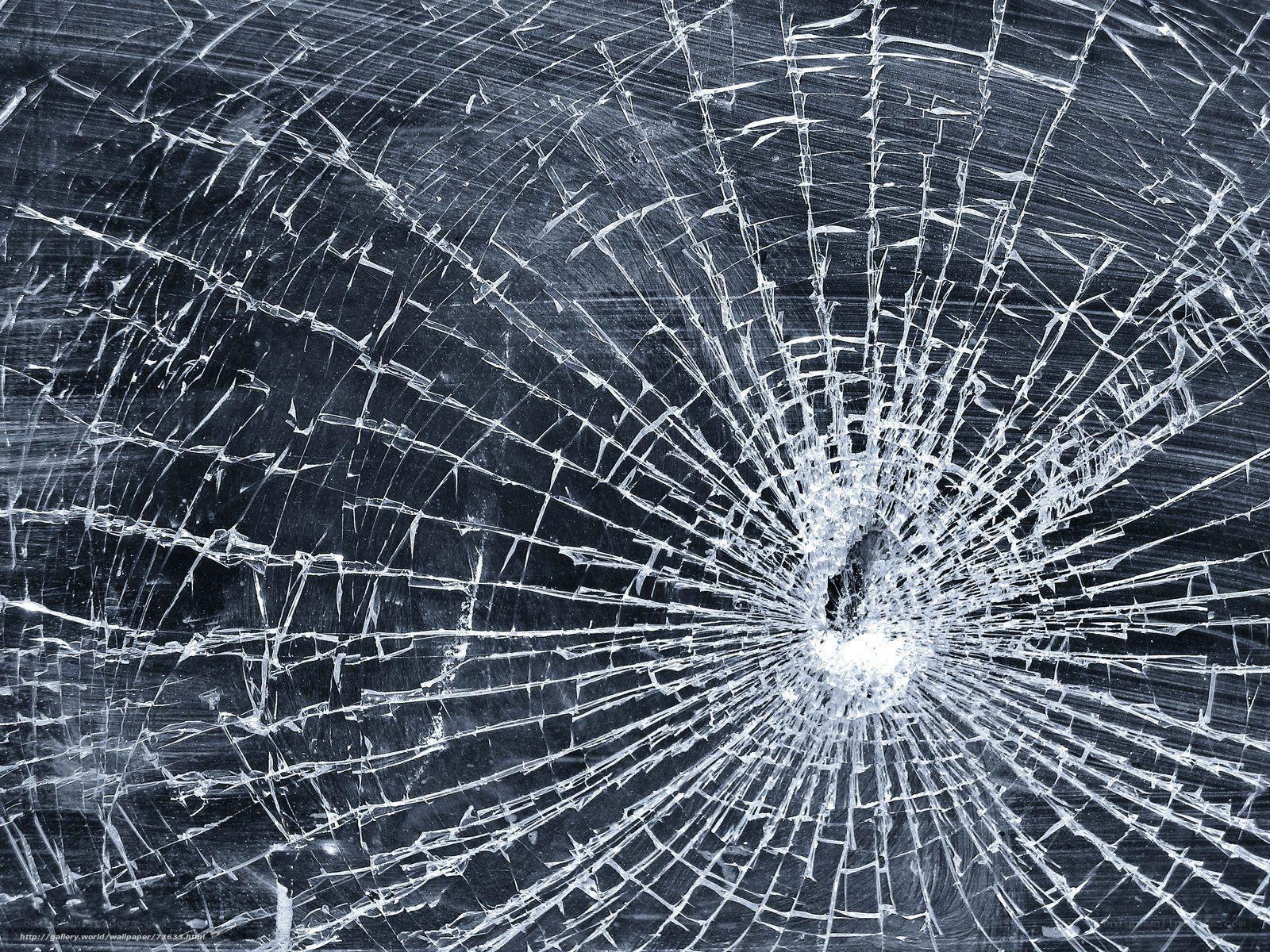 cracked glass surface