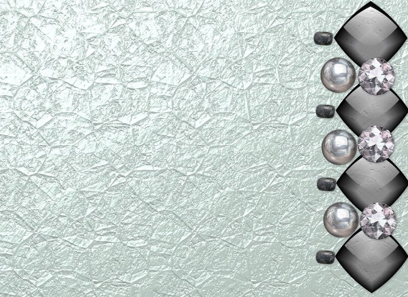 cracked glass with gems