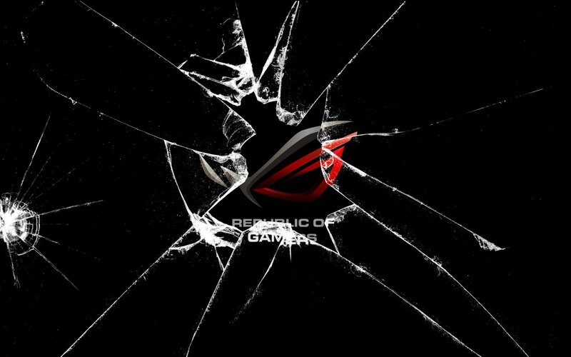 Cracked Glass with Logo