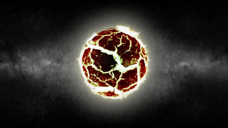 Cracked Glowing Sphere