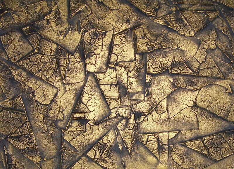 cracked golden surface texture