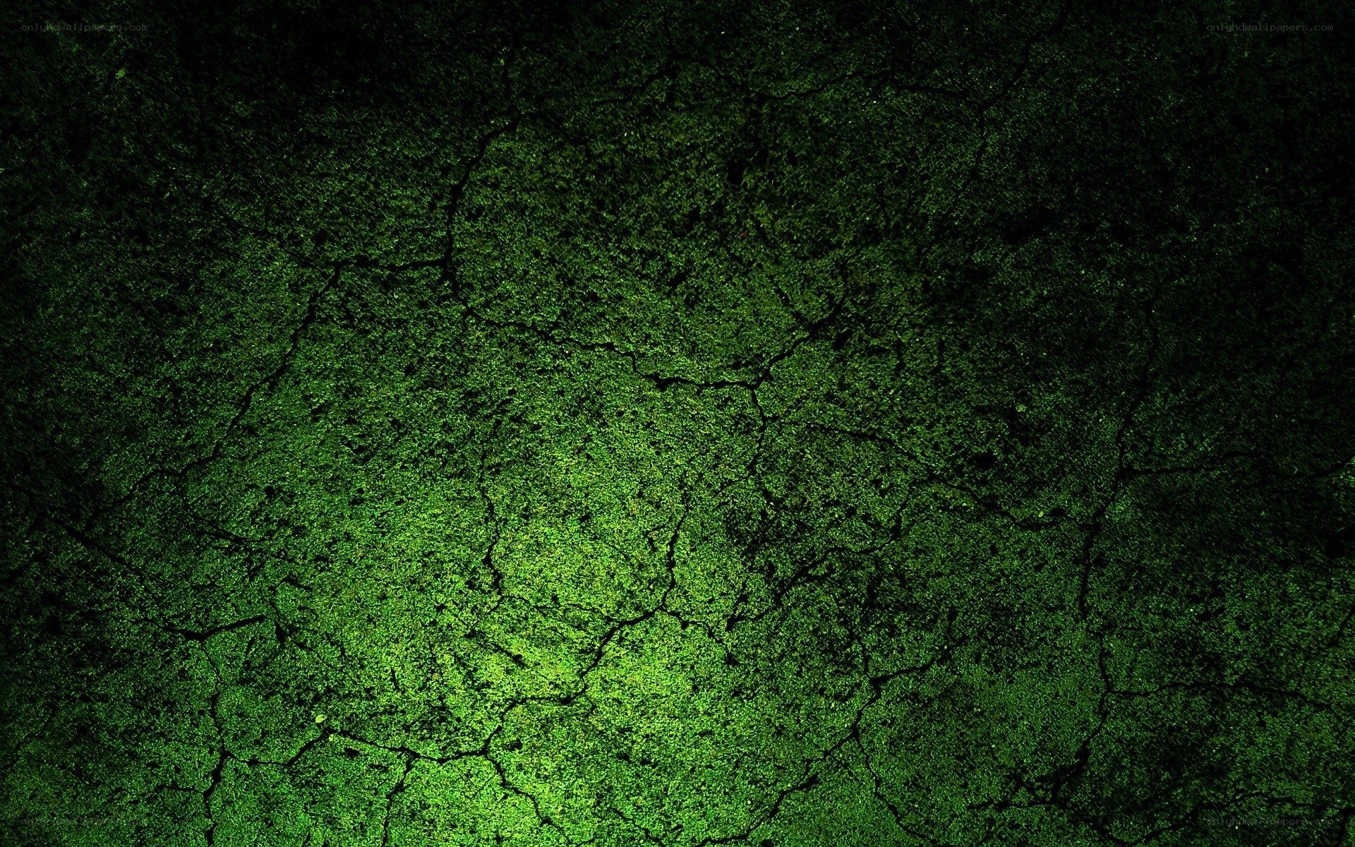 cracked green surface texture