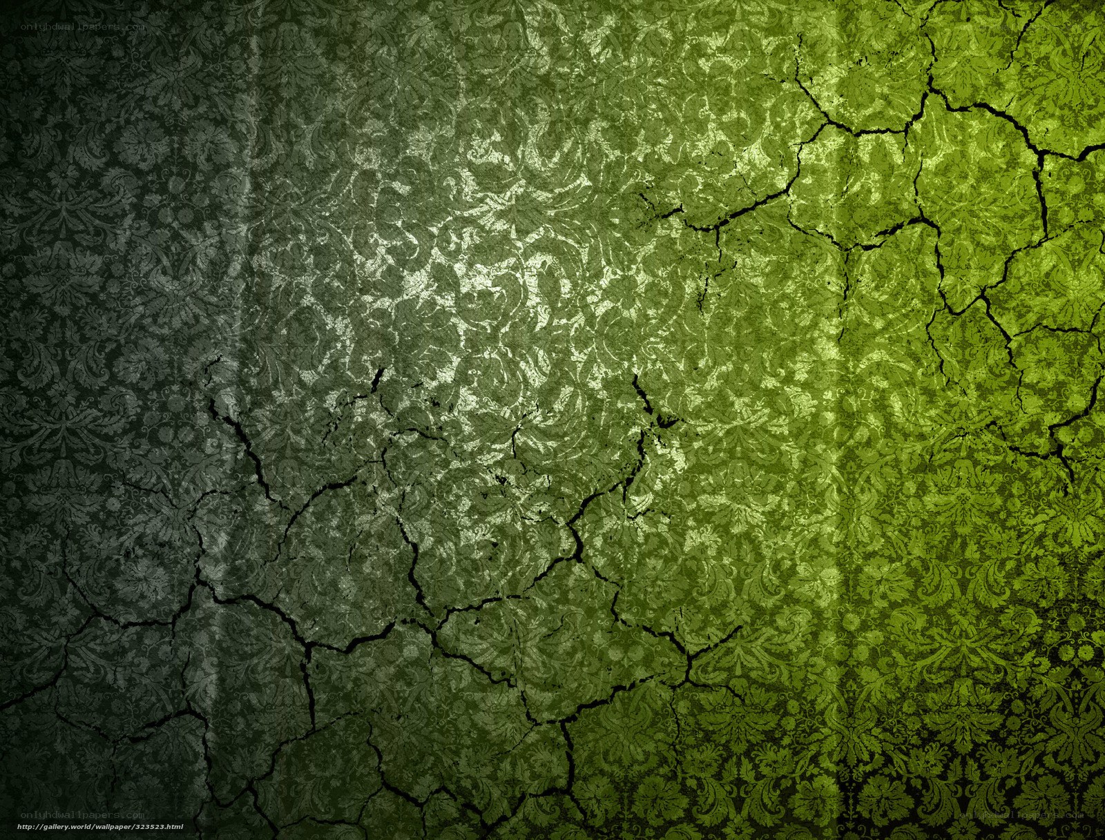 cracked green wallpaper texture