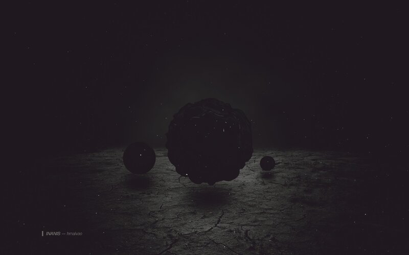Cracked Ground with Spheres