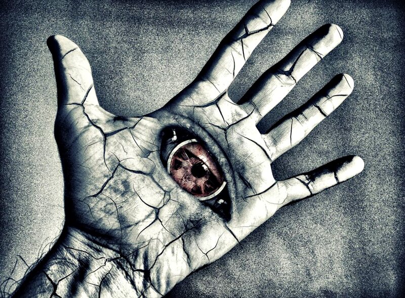 Cracked Hand with Eye
