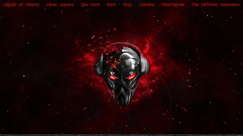 Cracked Helmet with Red Eyes — Black